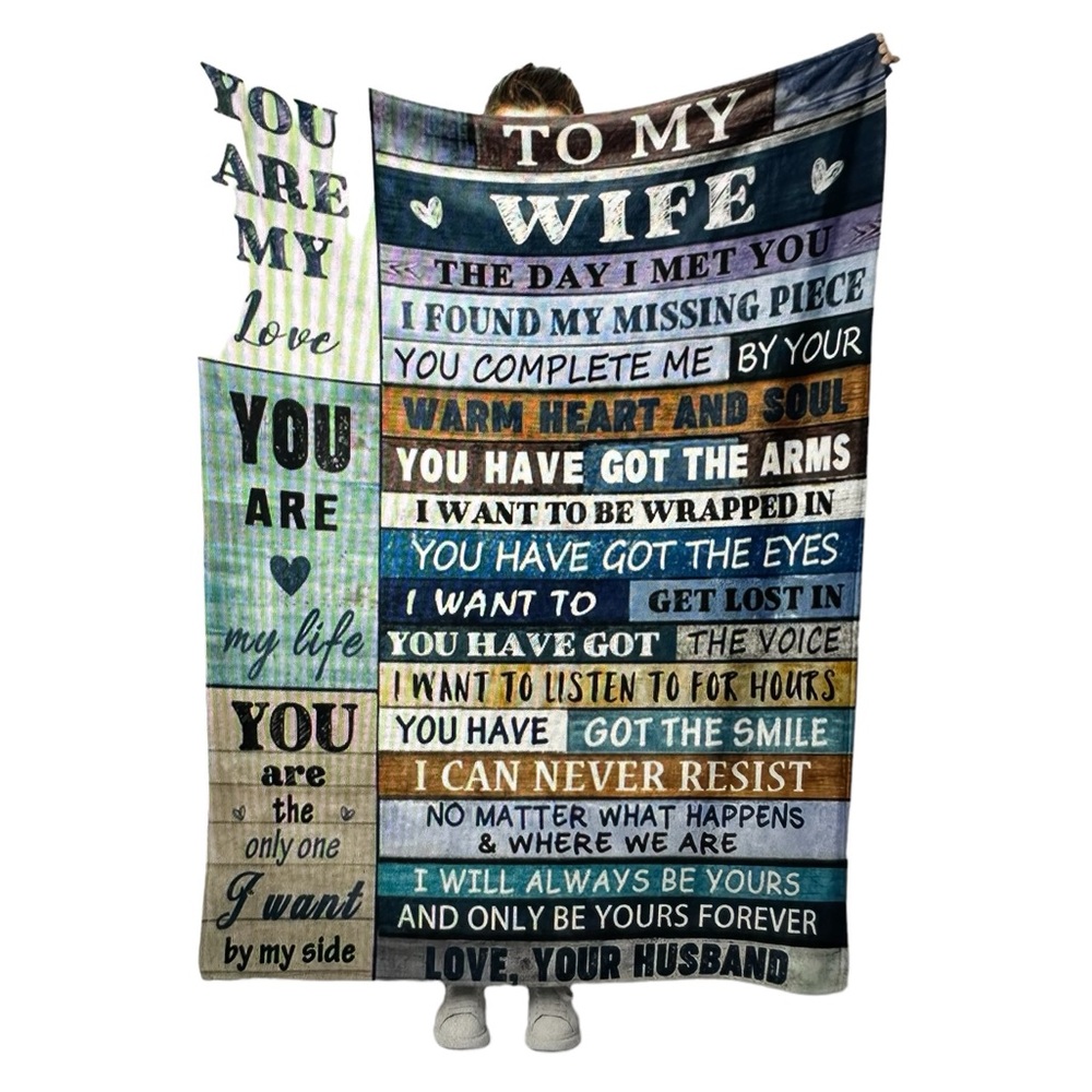 Happy Wife Birthday Throw Blanket